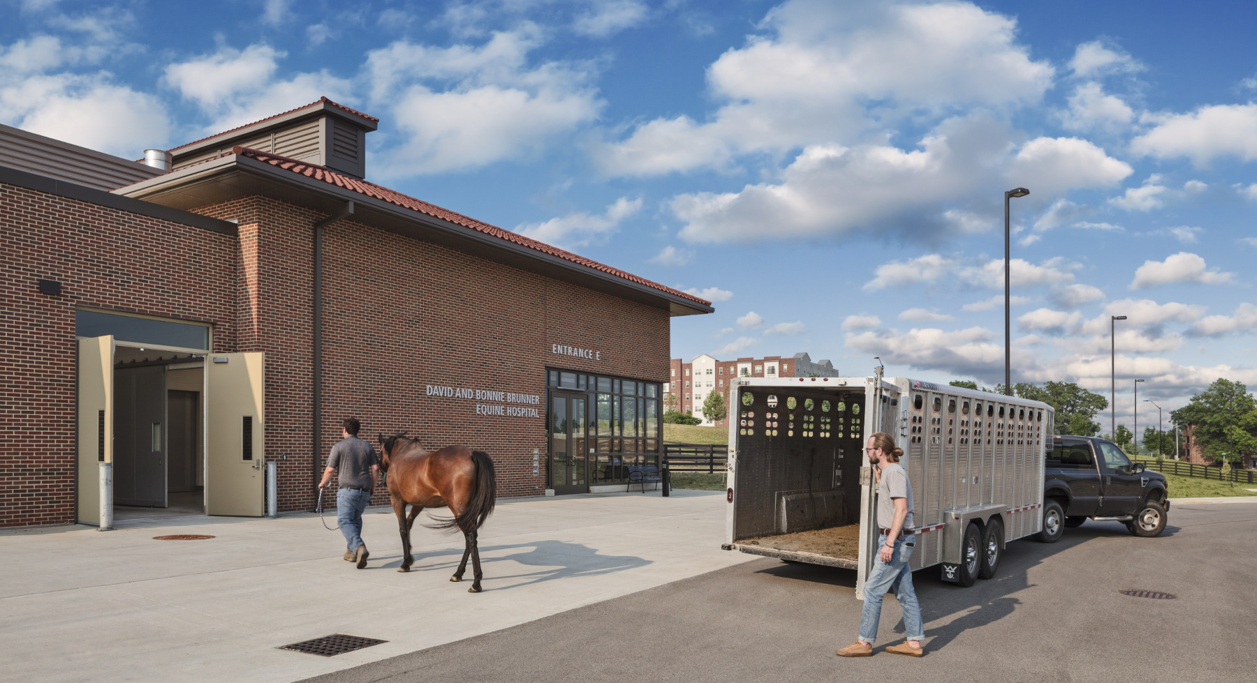 Flad Architects Equine Entrance to Veterinary Hospital